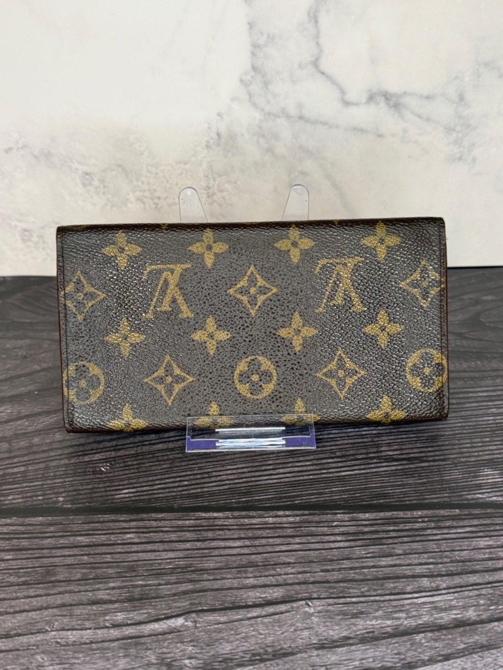 Louis Vuitton Monogram Long Bifold Wallet | Vintage | LV Checkbook Wallet - Picture 2 of 8